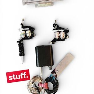 Source Unknown Black Tattoo Machine Kit